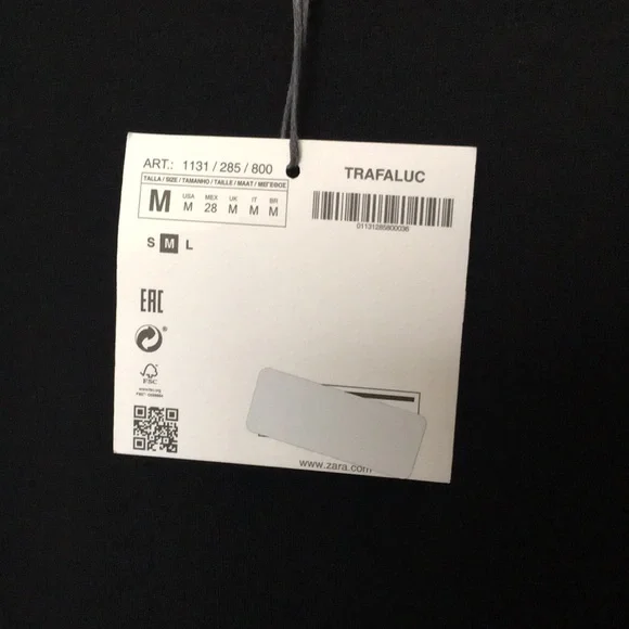 NWT black t-shirt with chiffon trim. - Picture 2 of 4